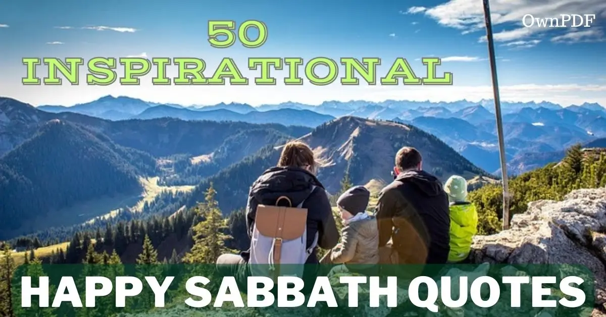 50 Inspirational Happy Sabbath Quotes to Lift Your Spirit