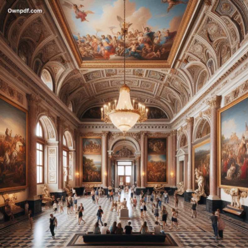 Grand Hall of a Famous Art Museum